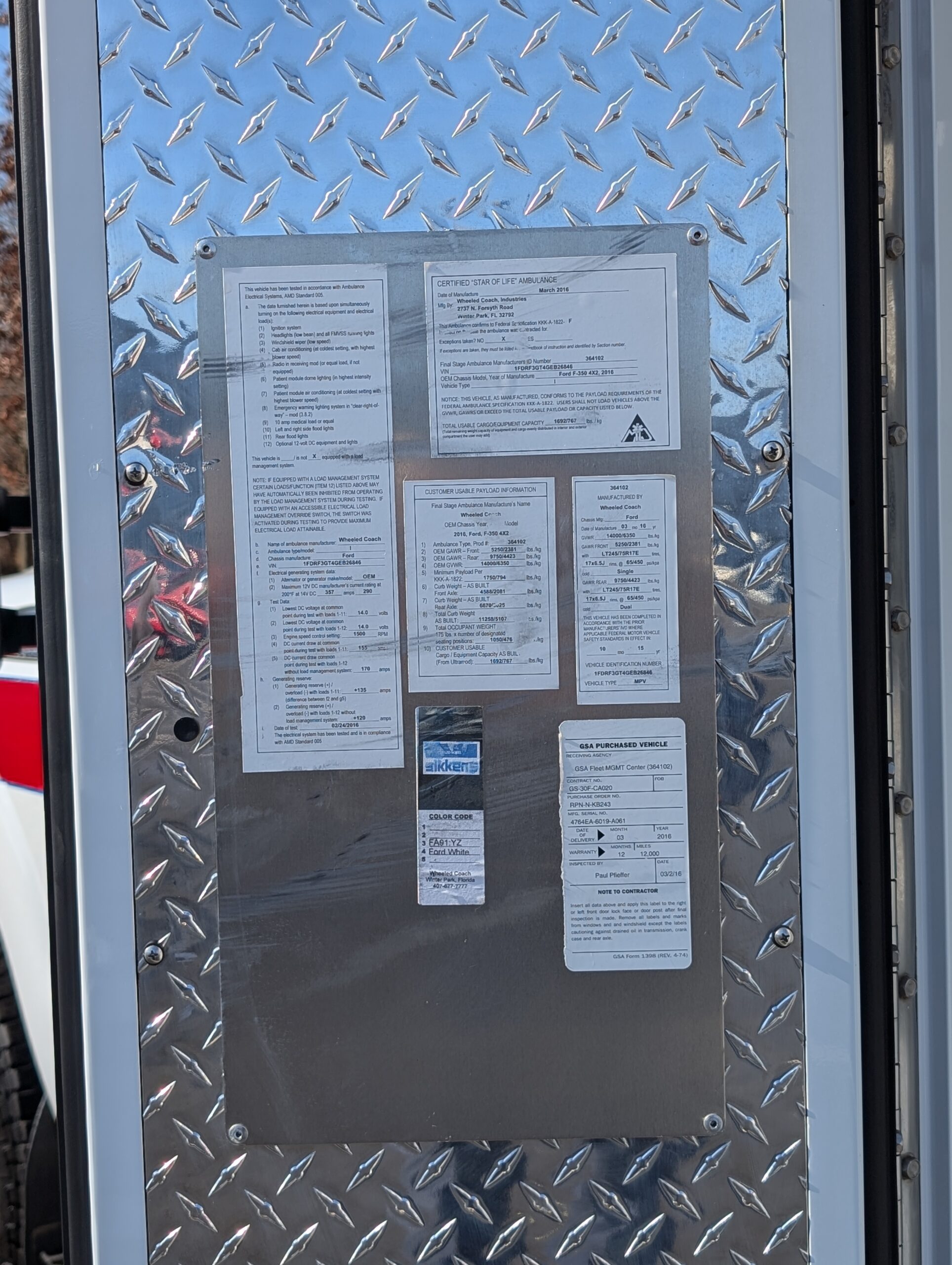 2016 Ford F-350 Type I Ambulance for Sale - GEV #2776